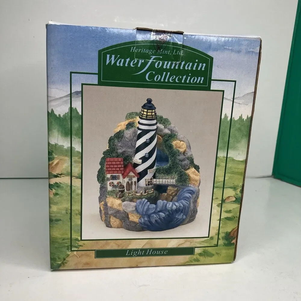 Heritage Mint Ltd. Water Fountain Collection Light House Brand New in Box